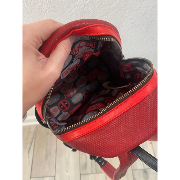 Loungefly Red and Black Backpack - Picture 10 of 11